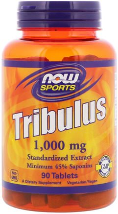 Sports, Tribulus, 1.000 mg, 90 Tablets by Now Foods-Sport, Tribulus