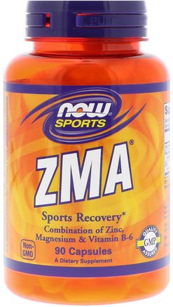 Sports, ZMA, Sports Recovery, 90 Capsules by Now Foods-Sport, Zma, Anabola Kosttillskott
