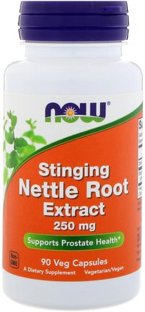Stinging Nettle Root Extract, 250 mg, 90 Veg Capsules by Now Foods-Örter, Nässlor Stinging, Nässla Rot