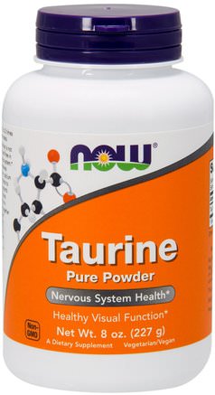 Taurine, Pure Powder, 8 oz (227 g) by Now Foods-Kosttillskott, Aminosyror, Taurin
