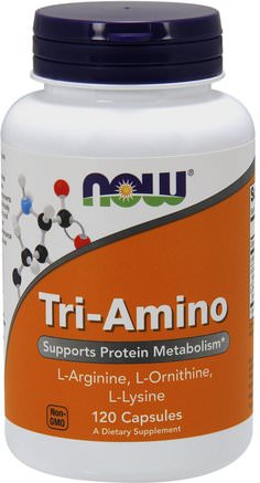 Tri-Amino, 120 Capsules by Now Foods-Kosttillskott, Aminosyror, Aminosyra Kombinationer