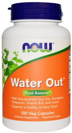 Water Out, Fluid Balance, 100 Veggie Caps by Now Foods-Kosttillskott, Diuretika Vattenpiller