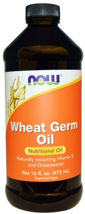 Wheat Germ Oil, 16 fl oz (473 ml) by Now Foods-Mat, Vete Produkter, Vete Grod Olja