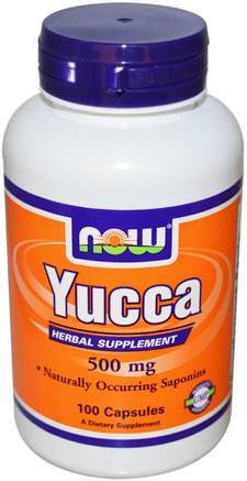 Yucca, 500 mg, 100 Capsules by Now Foods-Örter, Yucca