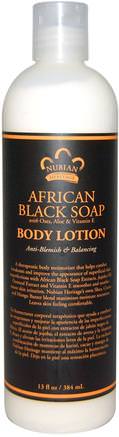 Body Lotion, African Black Soap, 13 fl oz (384 ml) by Nubian Heritage-Skönhet, Salicylsyra, Body Lotion