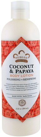 Body Lotion, Coconut & Papaya, 13 fl oz (384 ml) by Nubian Heritage-Bad, Skönhet, Body Lotion