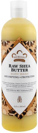 Body Wash, Raw Shea Butter, 13 fl oz (384 ml) by Nubian Heritage-Bad, Skönhet, Sheasmör, Duschgel