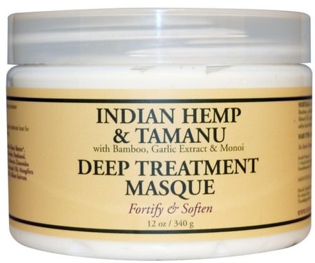 Deep Treatment Masque, Indian Hemp & Tamanu, 12 oz (340 g) by Nubian Heritage-Bad, Skönhet, Hår, Hårbotten, Schampo, Balsam, Balsam