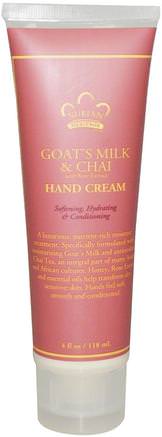 Hand Cream, Goats Milk & Chai, 4 fl oz (118 ml) by Nubian Heritage-Bad, Skönhet, Handkrämer