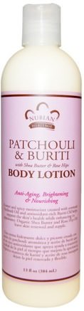 Body Lotion, Patchouli & Buriti, 13 fl oz (384 ml) by Nubian Heritage-Bad, Skönhet, Body Lotion