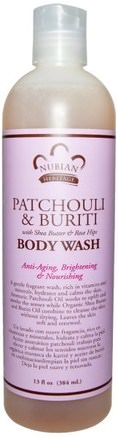 Body Wash, Patchouli & Buriti, 13 fl oz (384 ml) by Nubian Heritage-Bad, Skönhet, Duschgel