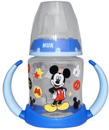 Disney Baby, Mickey Mouse Learner Cup, 6+ Months, 1 Cup, 5 oz (150 ml) by NUK-Barns Hälsa, Barn Mat, Baby Matning, Sippy Koppar