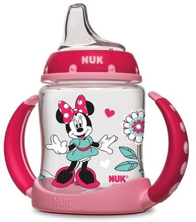 Disney Baby, Minnie Mouse Learner Cup 6 + Months, 1 cup, 5 oz (150 ml) by NUK-Barns Hälsa, Barn Mat, Baby Matning, Sippy Koppar