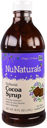 NuStevia Cocoa Syrup, 16 fl oz (.47 l) by NuNaturals-Mat, Sötningsmedel