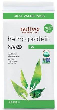 Organic Superfood, Hemp Protein, 15 G, 30 oz (851 g) by Nutiva-Kosttillskott, Efa Omega 3 6 9 (Epa Dha), Hampprodukter, Hampproteinpulver