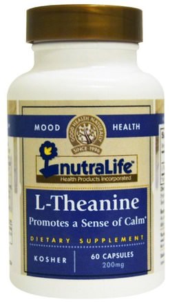 L-Theanine, 200 mg, 60 Capsules by NutraLife-Kosttillskott, L Teanin, Hälsa, Humör