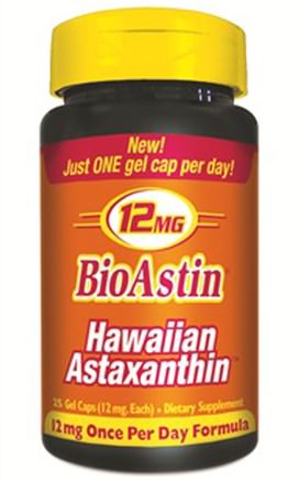 BioAstin, 12 mg, 25 Gel Caps by Nutrex Hawaii-Bioastin