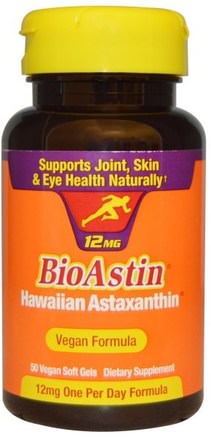 BioAstin, 12 mg, 50 Vegan Soft Gels by Nutrex Hawaii-Bioastin