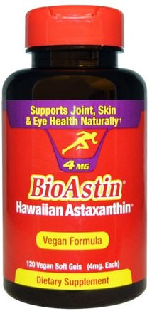 BioAstin, 4 mg, 120 Vegan Soft Gels by Nutrex Hawaii-Bioastin