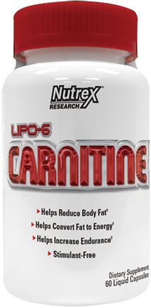 Lipo-6 Carnitine, 60 Liquid Capsules by Nutrex Research Labs-Sport, Träning
