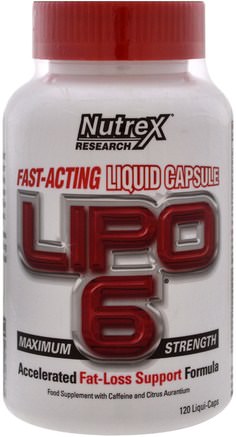 Lipo 6 Maximum Strength, 120 Liqui-Caps by Nutrex Research Labs-Viktminskning, Kost, Sport