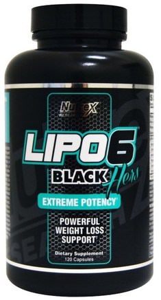 Lipo6 Black, Hers, Extreme Potency, 120 Capsules by Nutrex Research Labs-Viktminskning, Kost, Kvinnors Sportprodukter