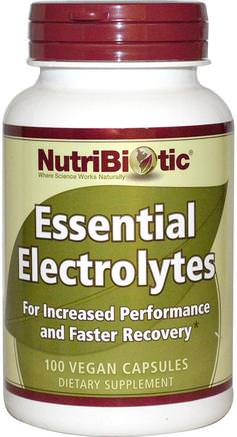 Essential Electrolytes, 100 Vegan Capsules by NutriBiotic-Sport, Sport, Fyllning Av Elektrolytdrycker
