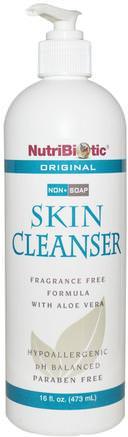 Skin Cleanser, Non-Soap, Original, 16 fl oz (473 ml) by NutriBiotic-Bad, Skönhet, Duschgel