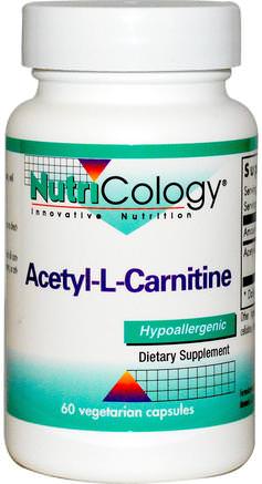 Acetyl-L-Carnitine, 60 Veggie Caps by Nutricology-Kosttillskott, Aminosyror, L Karnitin, Acetyl L Karnitin