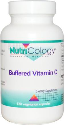 Buffered Vitamin C, 120 Veggie Caps by Nutricology-Vitaminer, Vitamin C, Vitamin C Buffrad