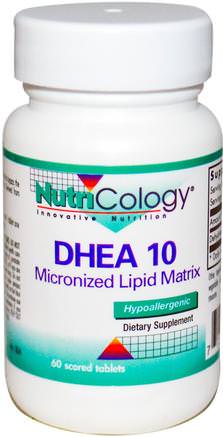 DHEA 10, Micronized Lipid Matrix, 60 Scored Tablets by Nutricology-Kosttillskott, Dhea, Hälsa