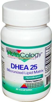 DHEA 25, Micronized Lipid Matrix, 60 Scored Tablets by Nutricology-Kosttillskott, Dhea