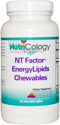 NT Factor EnergyLipids Chewables, 60 Chewable Tablets by Nutricology-Hälsa, Energi
