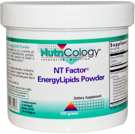 NT Factor, EnergyLipids Powder, 150 grams by Nutricology-Vitaminer, Kolin, Fosfatidylkolin, Hälsa, Energidryckblandning