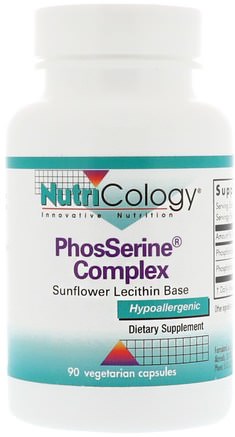 PhosSerine Complex, 90 Vegetarian Capsules by Nutricology-Kosttillskott, Fosfatidylserin