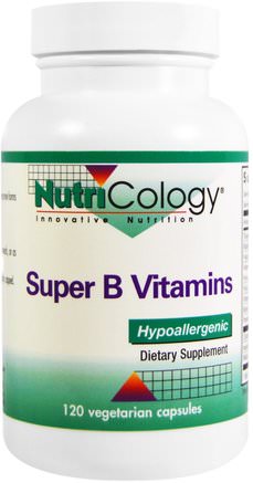 Super B Vitamins, 120 Veggie Caps by Nutricology-Vitaminer, Vitamin B