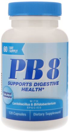 PB8, Original Formula, 120 Capsules by Nutrition Now-Kosttillskott, Probiotika, Stabiliserade Probiotika