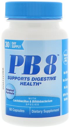 PB8, Original Formula, 60 Capsules by Nutrition Now-Kosttillskott, Probiotika, Stabiliserade Probiotika
