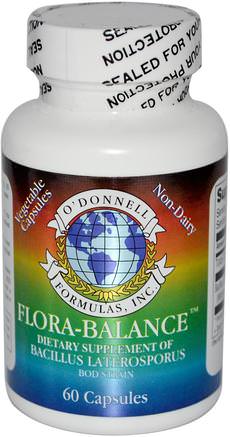 Flora Balance, ODonnell Formulas, Flora-Balance, 60 Capsules by ODonnell Formulas-Kosttillskott, Probiotika, Stabiliserade Probiotika