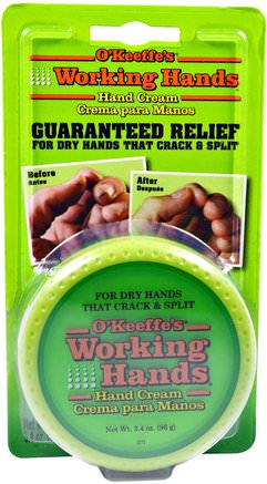 Working Hands, Hand Cream, 3.4 oz (96 g) by OKeeffes-Bad, Skönhet, Handkrämer