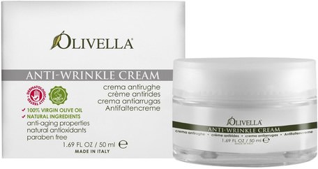Anti-Wrinkle Cream, 1.69 fl oz (50 ml) by Olivella-Skönhet, Ansiktsvård, Krämer Lotioner, Serum, Rynk Krämer, Hud Typ Anti Aging Hud