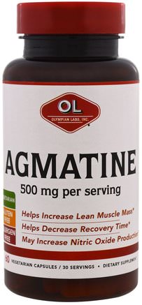 500 mg, 60 Veggie Caps by Olympian Labs Agmatine-Sport, Sport