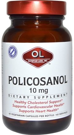 10 mg, 60 Veggie Caps by Olympian Labs Policosanol-Kosttillskott, Polikosanol
