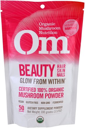 Beauty, Mushroom Powder, 3.57 oz (100 g) by Organic Mushroom Nutrition-Hälsa, Kvinnor, Hårtillskott, Nageltillskott, Hudtillskott, Bad, Skönhet, Hår, Hårbotten