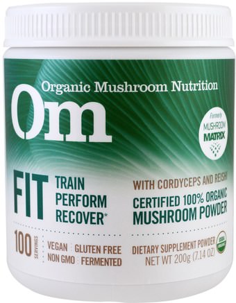 Fit, Mushroom Powder, 7.14 oz (200 g) by Organic Mushroom Nutrition-Sport, Sport