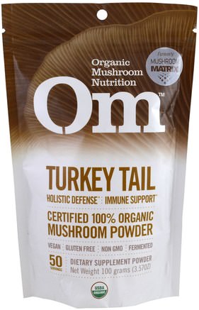 Turkey Tail, Mushroom Powder, 3.57 oz (100 g) by Organic Mushroom Nutrition-Kosttillskott, Medicinska Svampar