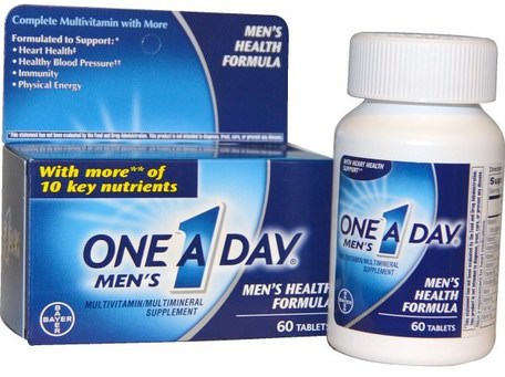 One A Day Mens, Mens Health Formula, Multivitamin/Multimineral, 60 Tablets by One-A-Day-Vitaminer, Män Multivitaminer