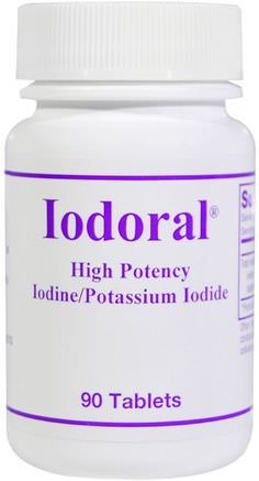 Iodoral, Iodine/Potassium Iodide, 90 Tablets by Optimox Corporation-Kosttillskott, Mineraler, Jod, Kaliumjodid