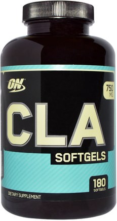 CLA, 750 mg, 180 Softgels by Optimum Nutrition-Viktminskning, Kost, Cla (Konjugerad Linolsyra), Sport