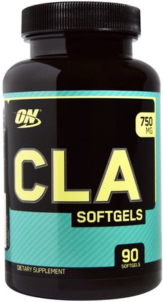 CLA, 750 mg, 90 Softgels by Optimum Nutrition-Viktminskning, Kost, Cla (Konjugerad Linolsyra), Sport
